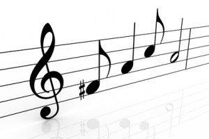 musica, note musicali